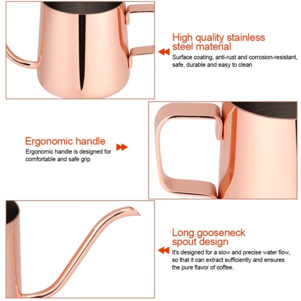 One Two Cups Teko Pitcher Kopi Teh Stainless Steel 350ml - Silver