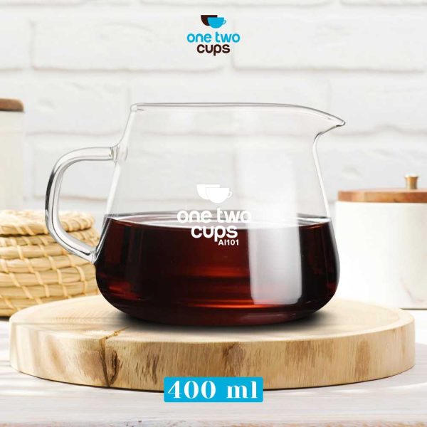 One Two Cups Coffee Maker Pot Kettle Teko Kopi Barista 400ml
