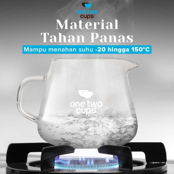 One Two Cups Coffee Maker Pot Kettle Teko Kopi Barista 400ml