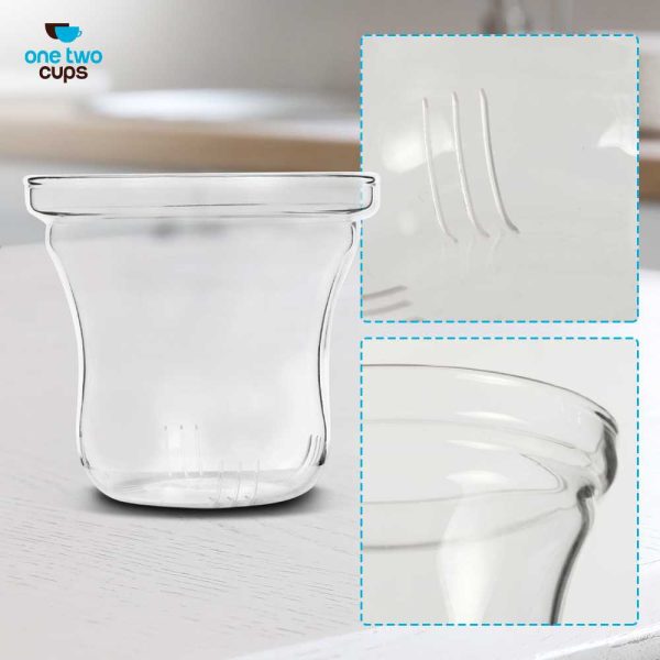One Two Cups Saringan Teh Filter Pengganti Cangkir Teh Kaca 300ml - RAL3001