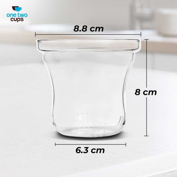 One Two Cups Saringan Teh Filter Pengganti Cangkir Teh Kaca 300ml - RAL3001