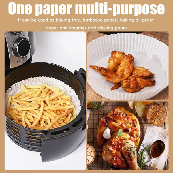 One Two Cups Kertas Alas Air Fryer Paper Liner Non Stick 20cm 50 PCS - HZ25