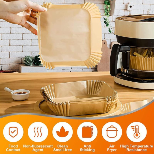 One Two Cups Kertas Alas Air Fryer Paper Liner Non Stick 50 PCS - MJ5