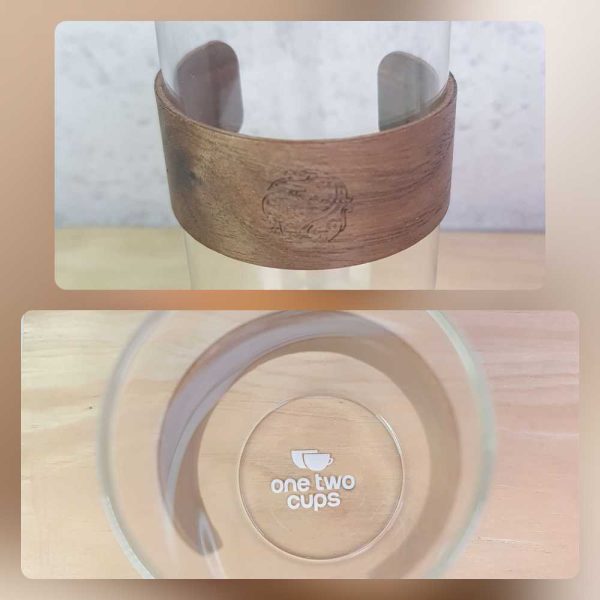 One Two Cups Gelas Whisky Japanese Style Glass Wood Sleeve 350ml - PG35