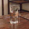 One Two Cups Gelas Whisky Japanese Style Glass Wood Sleeve 350ml - PG35