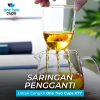 One Two Cups Saringan Teh Filter Pengganti untuk Teko Teh Kaca - K771