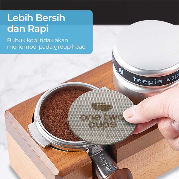 One Two Cups Puck Screen Portafilter Espresso Machine 150µm - SUS3