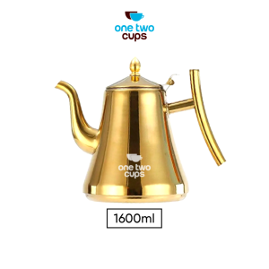 One Two Cups Kettle Teko Air Teh Kopi Kettle Teapot 1.6L with Filter - HS4012