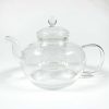 One Two Cups Teko Teh Kaca Tahan Panas Api with Saringan Glass Teapot - 8CV102-1 Liter