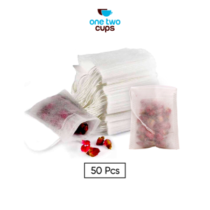 One Two Cups Kantong Filter Saringan Teh Nilon Teabag Disposable 50PCS - M100