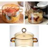 One Two Cups Panci Kaca Glass Cooking Pot Borosilicate Tahan Panas Api - YWJ-1265-15cm