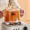 One Two Cups Panci Kaca Glass Cooking Pot Borosilicate Tahan Panas Api - YWJ-1265-15cm