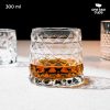 One Two Cups Gelas Whisky Crystal Diamond Rock Glass 300ml - YJ-30