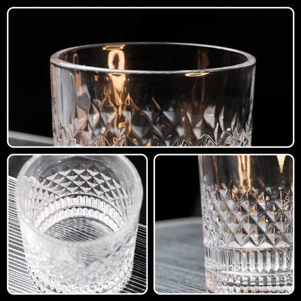 One Two Cups Gelas Crystal Old Fashioned Rock Glass 280ml - YJ10