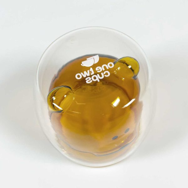 One Two Cups Gelas Beruang Double Wall Glass Insulated Cup 250ml - CIQ38