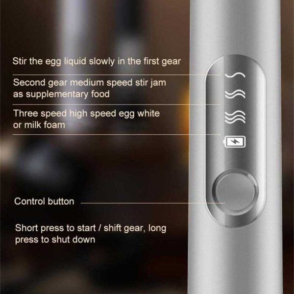 One Two Cups Hand Mixer Mini 2 in 1 Pengocok Telur Whisk Milk Frother - HM23