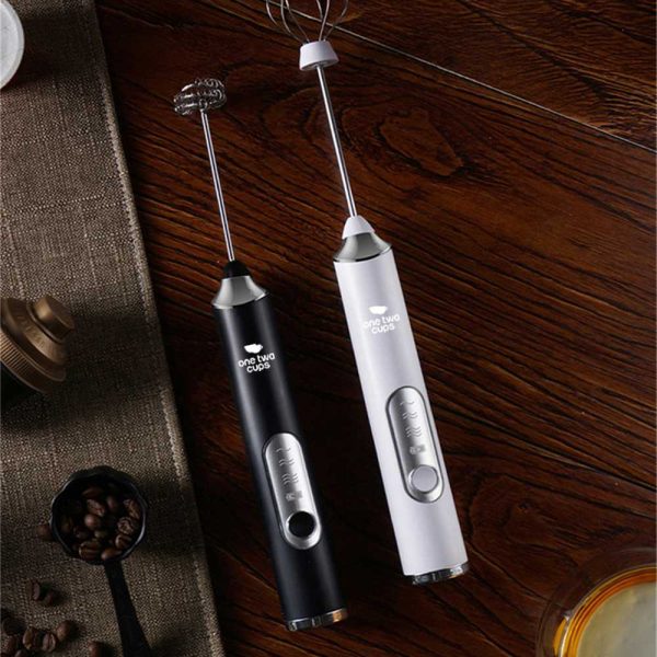 One Two Cups Hand Mixer Mini 2 in 1 Pengocok Telur Whisk Milk Frother - HM23