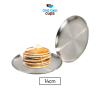 One Two Cups Piring Makan Stainless Steel Sultan Plate European Style - SN017-14cm