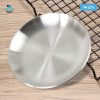 One Two Cups Piring Makan Stainless Steel Sultan Plate European Style - SN017-14cm