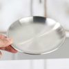 One Two Cups Piring Makan Stainless Steel Sultan Plate European Style - SN017-14cm