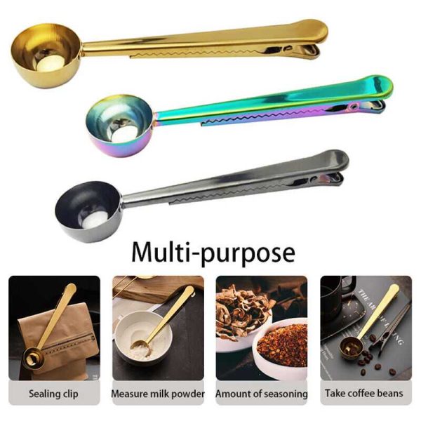 One Two Cups Sendok Takar Kopi Teh Measuring Spoon with Clip - G166