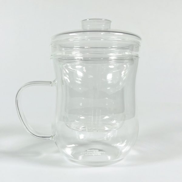 One Two Cups Cangkir Teh Tea Cup Heat Proof with Infuser Filter 420 ml