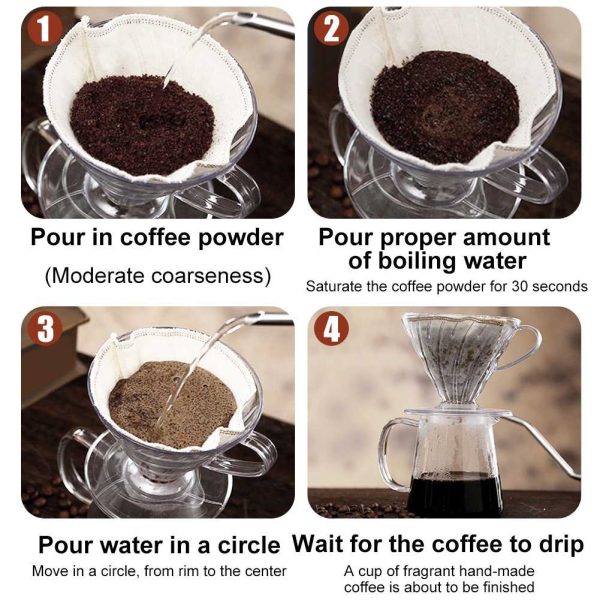 One Two Cups Filter Penyaring Kopi V60 Flower Cone Coffee Dripper - BC105