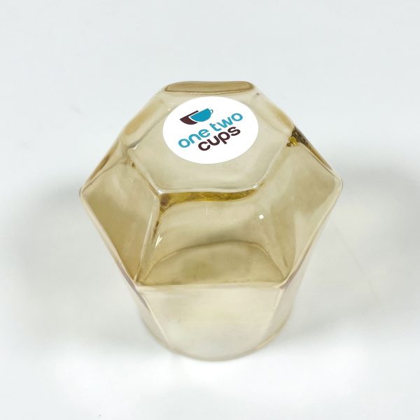 One Two Cups Gelas Minuman Diamond Crystal Borosilicate Glass 310ml - GW107-Gold