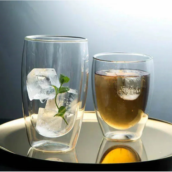 One Two Cups Gelas Kopi Anti Panas Double Wall Glass Borosilicate - PLY1704-350ML
