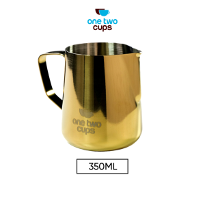 One Two Cups Gelas Milk Jug Kopi Espresso Latte Art Stainless 350ml - AA0052