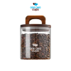 One Two Cups Toples Kaca Kedap Udara Sealed Food Storage Jar Wood Lid - CF170