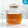 One Two Cups Teko Kaca Teh Pitcher Tahan Panas api Borosilicate 1.45L - BR-384