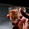 One Two Cups Gelas Whisky Skull Head Crystal Rock Glass - M50