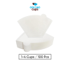 One Two Cups Kertas Saringan Kopi Filter Paper V60 1-4 Cups 100 PCS - U102