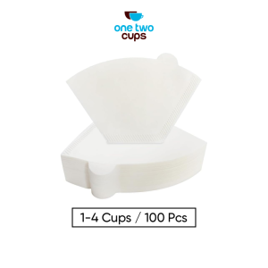 One Two Cups Kertas Saringan Kopi Filter Paper V60 1-4 Cups 100 PCS - U102