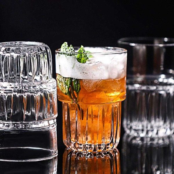 One Two Cups Gelas Whisky Crystal Old Fashioned Rock Highball Glass - 2011ZJ