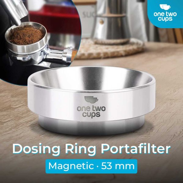 One Two Cups Dosing Ring Portafilter Espresso Machine Magnetic 53mm - YXA044