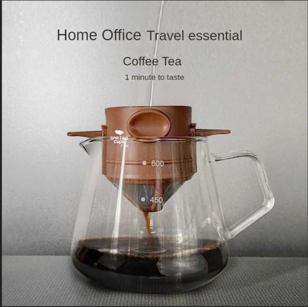 One Two Cups Filter Penyaring Kopi Portable Cone Coffee Dripper - F-402