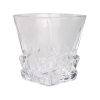 One Two Cups Gelas Whisky Crystal Cube Cut Rock Glass 285ml - YJ101