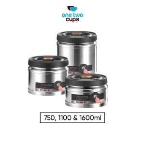 One Two Cups Toples Biji Kopi Kedap Udara Vacuum Sealed Stainless - L-750