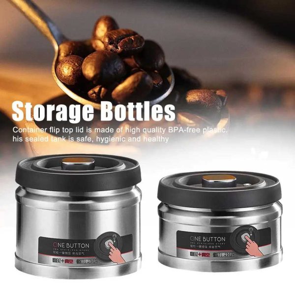 One Two Cups Toples Biji Kopi Kedap Udara Vacuum Sealed Stainless - L-750