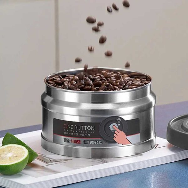 One Two Cups Toples Biji Kopi Kedap Udara Vacuum Sealed Stainless - L-750