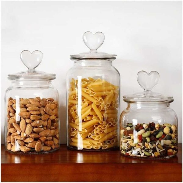 One Two Cups Toples Kaca Kedap Udara Sealed Food Storage Jar 1350ml - GFS138