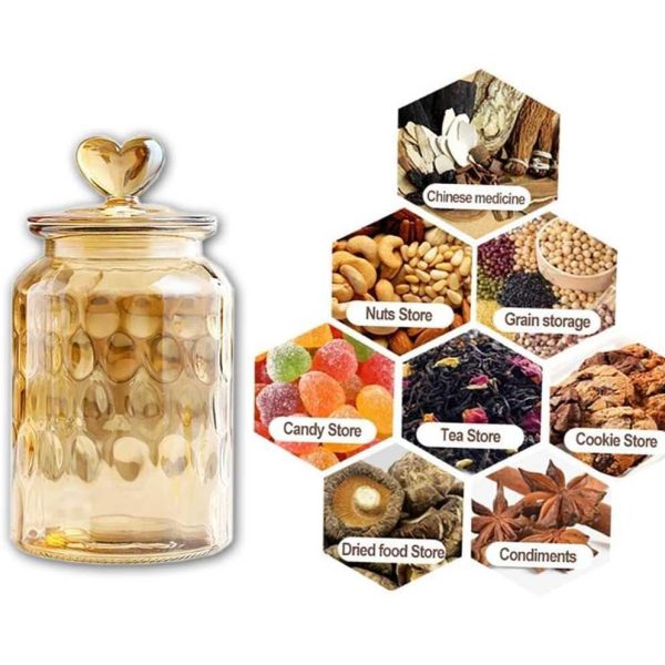 One Two Cups Toples Kaca Kedap Udara Sealed Food Storage Jar 1350ml - GFS138
