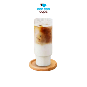 One Two Cups Gelas Tea Coffee Mug Desain Stripe Origami - KMA091