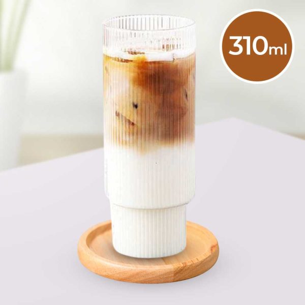 One Two Cups Gelas Tea Coffee Mug Desain Stripe Origami - KMA091