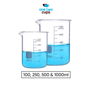 One Two Cups Gelas Ukur Lab Kimia Borosilicate Glass - GG-17