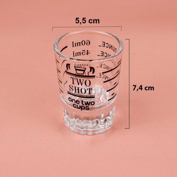 One Two Cups Gelas Kopi Expresso Shot Glass Coffee Cup 60ml - MD19