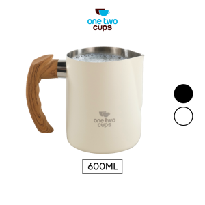 One Two Cups Gelas Milk Jug Latte Art Stainless Steel with Scale 600ML- LS9