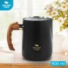 One Two Cups Gelas Milk Jug Latte Art Stainless Steel with Scale 900ML - LS9